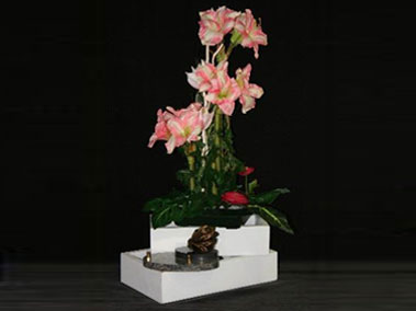 fleurs et marbre